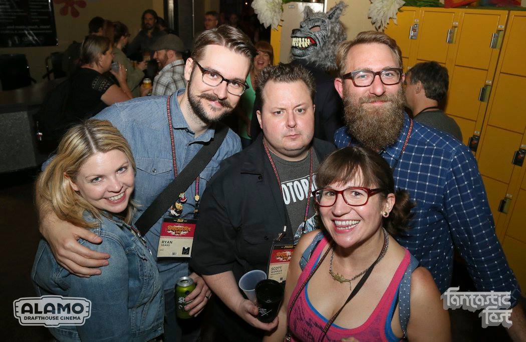 Meredith and friends at the 2016 Fantastic Fest Closing Party. Photo by Jack Plunkett